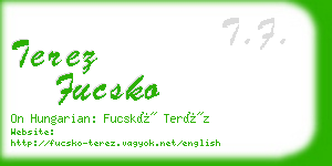 terez fucsko business card